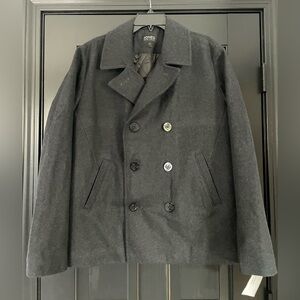 Jones New York Charcoal Pea Coat for Men